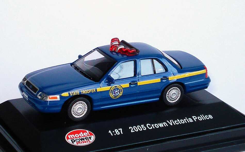 Foto 1:87 Ford Crown Victoria 2005 New York State Police, State Trooper Model Power 19395