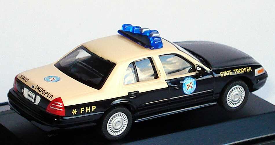 Foto 1:87 Ford Crown Victoria 2005 State Trooper, Florida Highway Patrol Model Power 19409