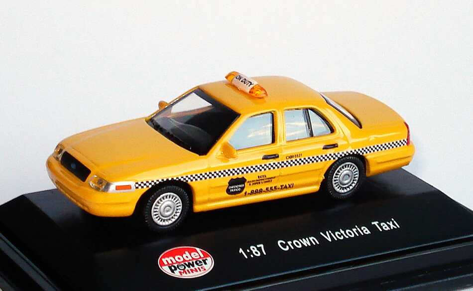 Foto 1:87 Ford Crown Victoria 2005 Taxi gelb Model Power 19393