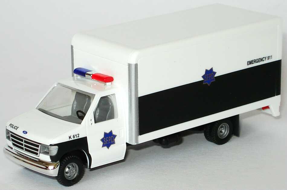 Foto 1:87 Ford E-350 Koffer Police S.F.P.D. Busch 41851