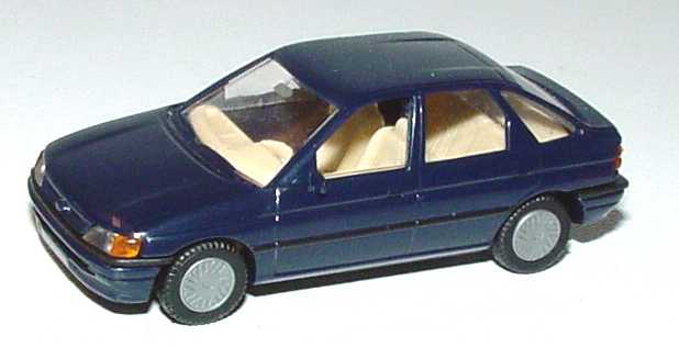 Foto 1:87 Ford Escort 4türig dunkelblau Praliné 5700