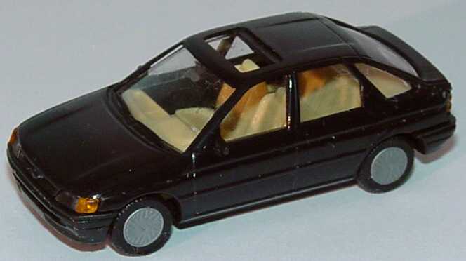 Foto 1:87 Ford Escort 4türig mit Schiebedach schwarz Praliné 5703