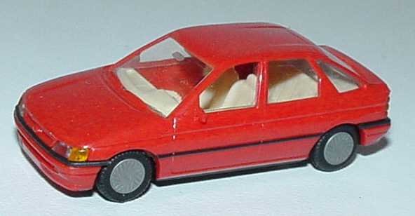 Foto 1:87 Ford Escort 4türig rot Praliné 5700