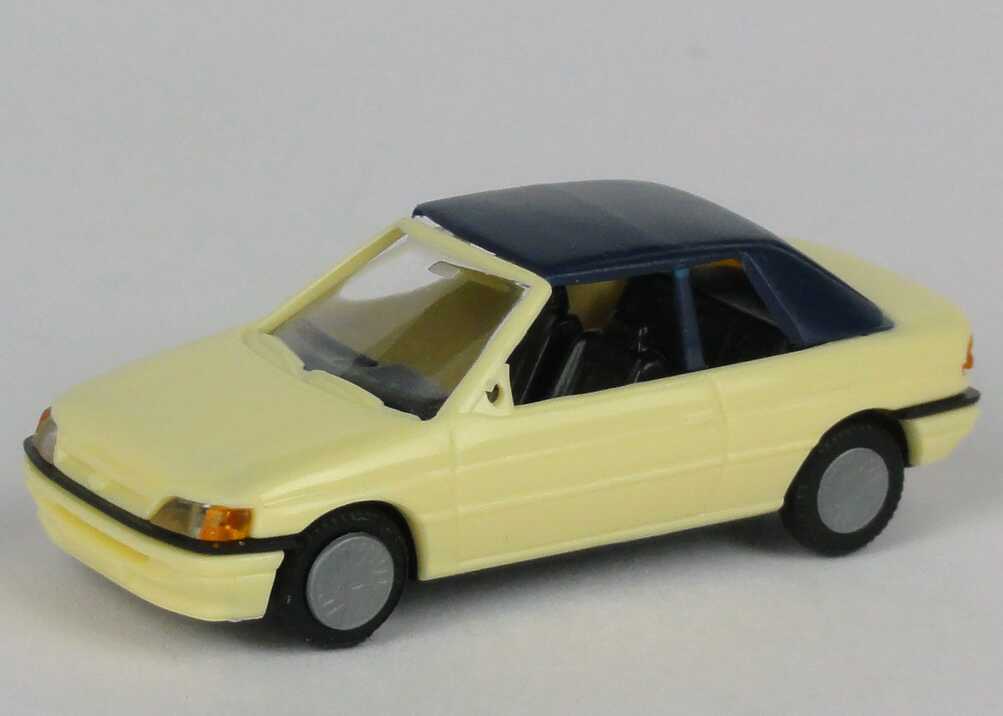 Foto 1:87 Ford Escort Cabrio geschlossen blaßgelb Praliné 5706