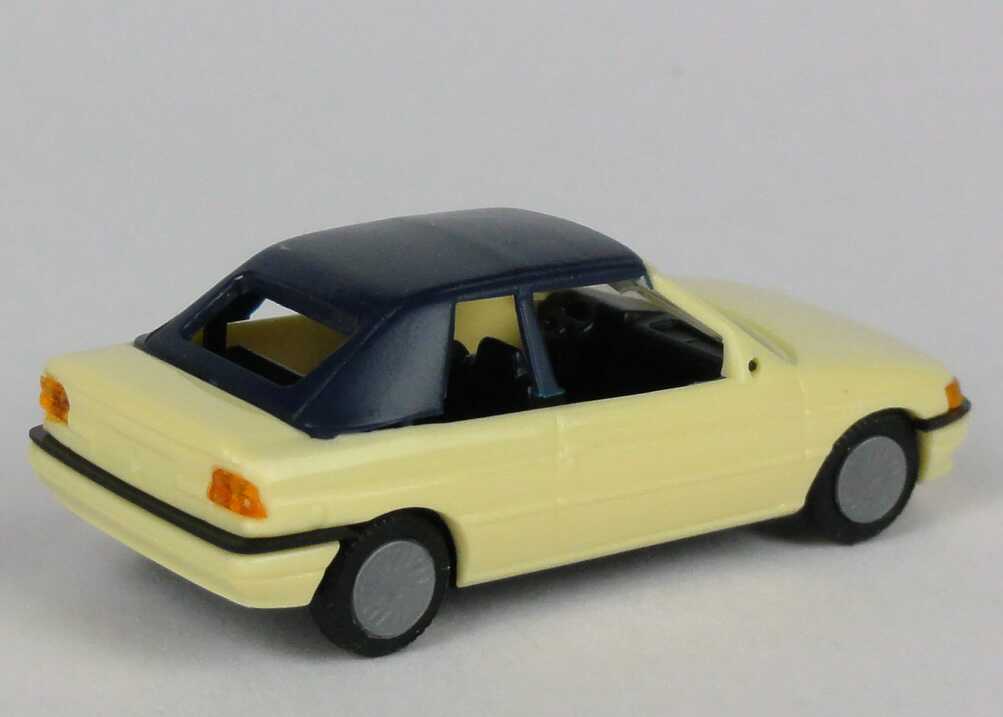Foto 1:87 Ford Escort Cabrio geschlossen blaßgelb Praliné 5706