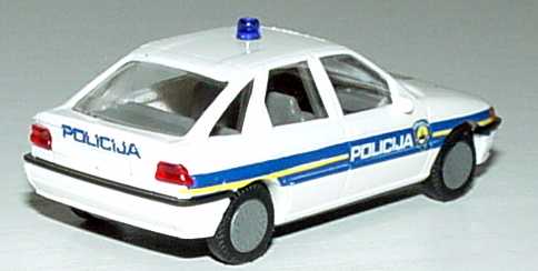 Foto 1:87 Ford Escort Fließheck 4türig Policija (Polizei Kroatien) Busch 45730