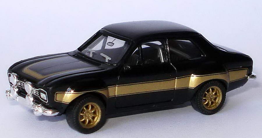 Foto 1:87 Ford Escort I Racing schwarz/gold herpa 022774/150743