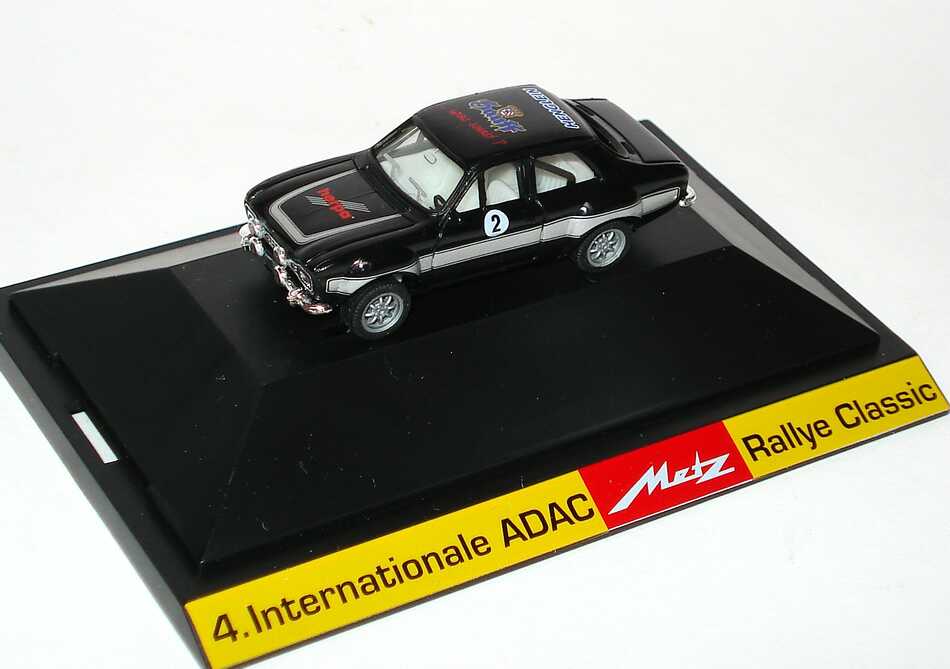 Foto 1:87 Ford Escort I Racing schwarz/silber Herpa Nr.2 4. Internationale ADAC Metz Rallye Classic herpa 284974