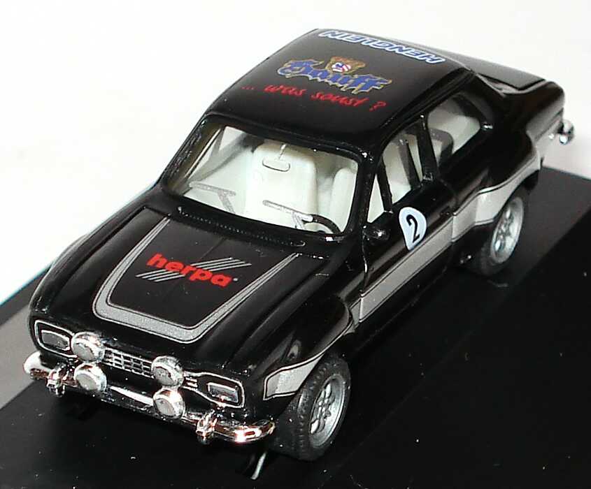 Foto 1:87 Ford Escort I Racing schwarz/silber Herpa Nr.2 4. Internationale ADAC Metz Rallye Classic herpa 284974