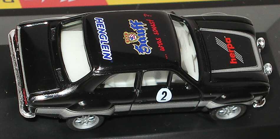 Foto 1:87 Ford Escort I Racing schwarz/silber Herpa Nr.2 4. Internationale ADAC Metz Rallye Classic herpa 284974