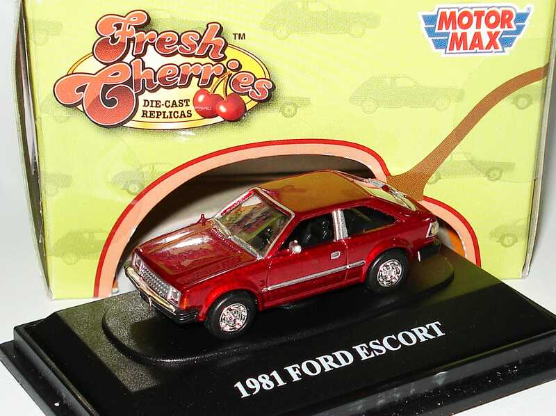 Foto 1:87 Ford Escort I (USA) weinrot-met. Motormax FreshCherries