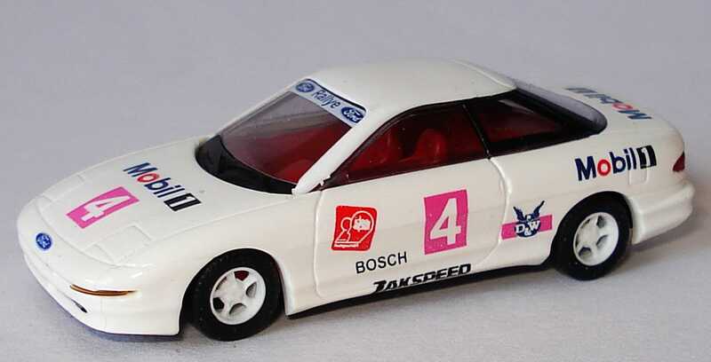 Foto 1:87 Ford Escort Transit Kasten mit Autotransportanhänger und Ford Probe idee+spiel Ford Rallye-Team Busch 49921