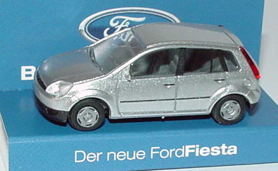 Foto 1:87 Ford Fiesta 2002 5türig silber-met. Werbemodell Rietze