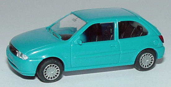 Foto 1:87 Ford Fiesta 3türig (1995) türkis (Grill nicht verchromt) Rietze 10800