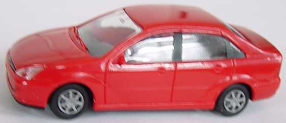 Foto 1:87 Ford Focus Stufenheck rot Rietze 10990