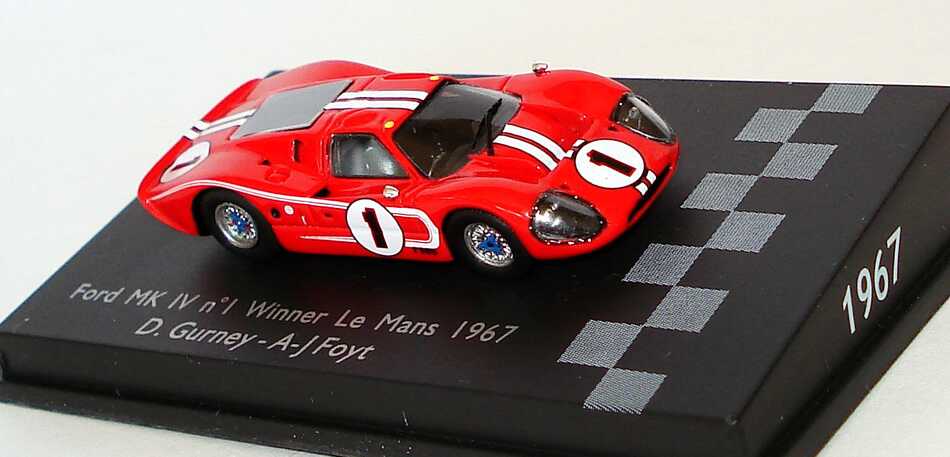 Foto 1:87 Ford GT40 MK IV 24h von Le Mans 1967 Nr.1, Gurney / Foyt (Sieger) Spark 87LM67