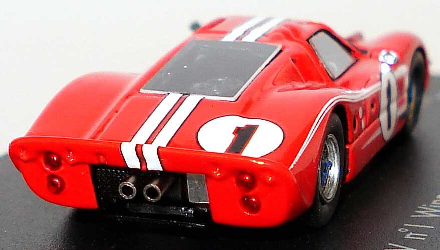 Foto 1:87 Ford GT40 MK IV 24h von Le Mans 1967 Nr.1, Gurney / Foyt (Sieger) Spark 87LM67