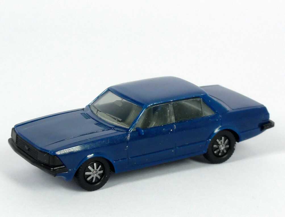 Foto 1:87 Ford Granada Ghia 2.8i dunkelblau, IA grau herpa 2009