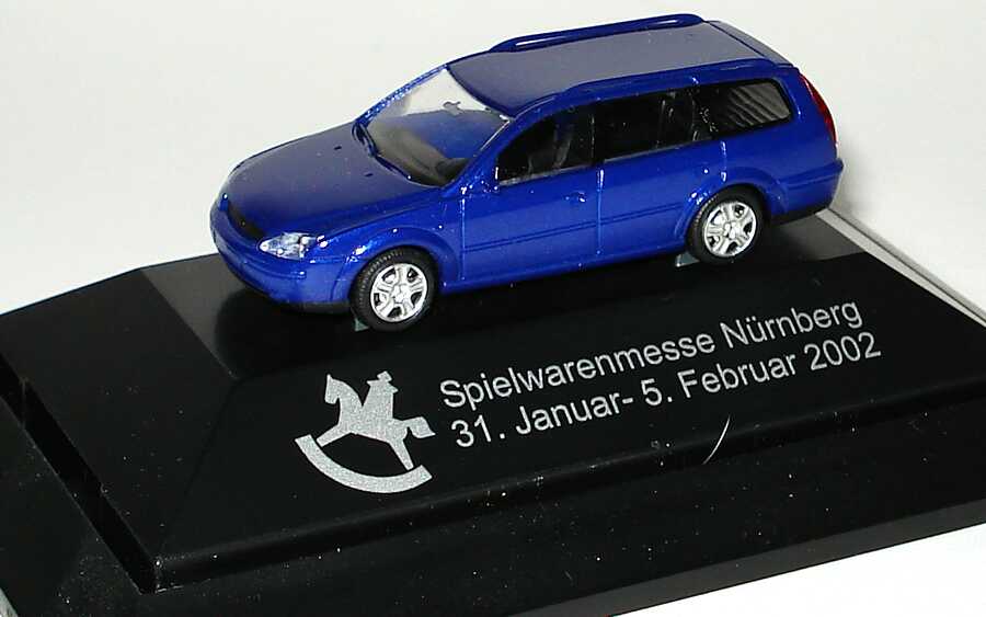 Foto 1:87 Ford Mondeo 2001 Turnier blau-met. Spielwarenmesse Nürnberg 2002 Rietze