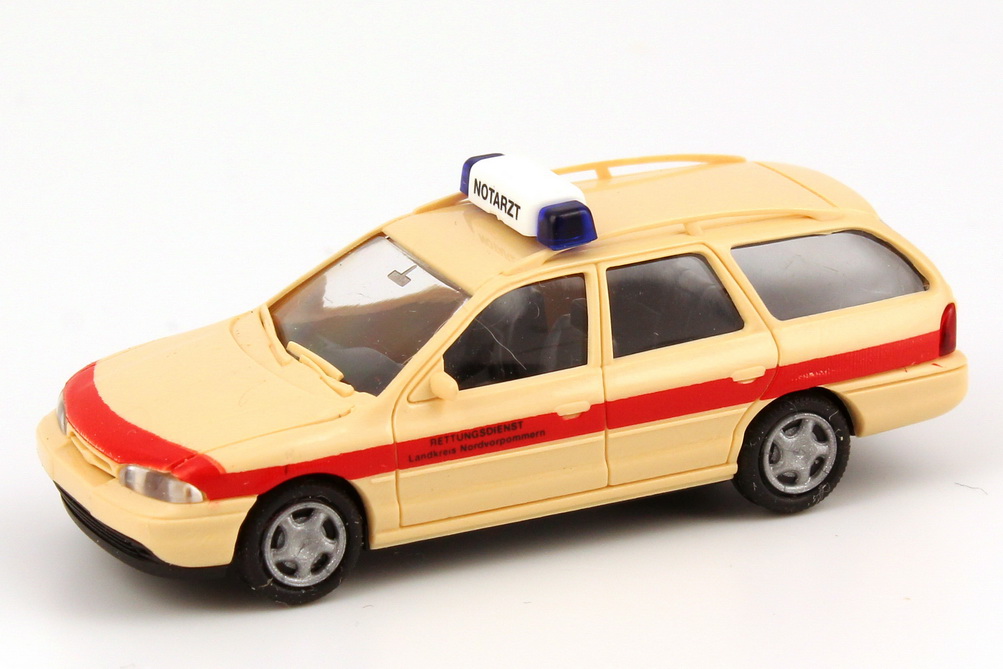 Foto 1:87 Ford Mondeo MK1 Turnier Notarzt, Rettungsdienst Landkreis Nordvorpommern Rietze 50594
