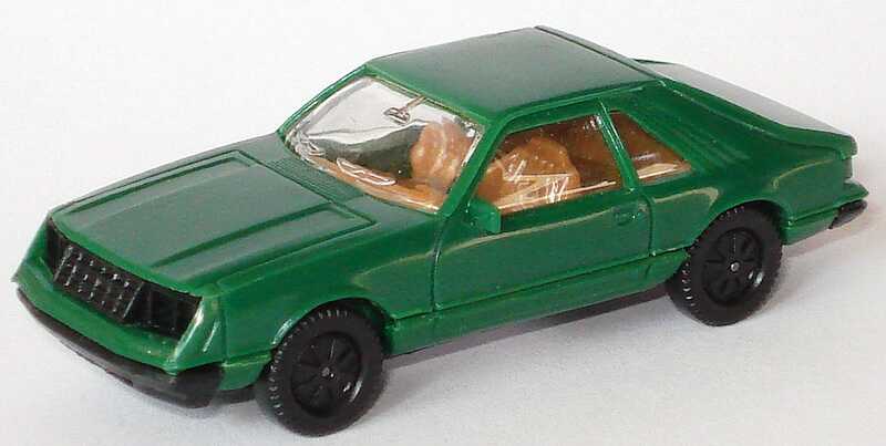 Foto 1:87 Ford Mustang Cobra III dunkelgrün (alte Räder unbedruckt) herpa 2029