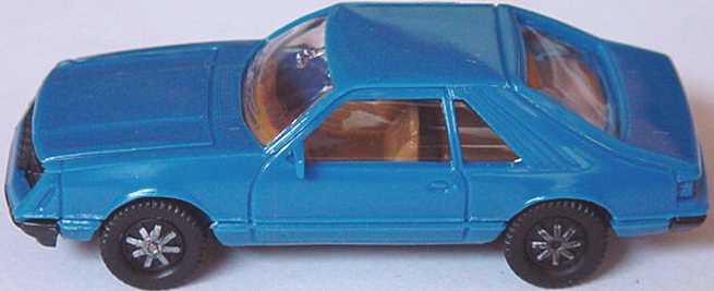 Foto 1:87 Ford Mustang III blau (alte Räder) herpa 2028