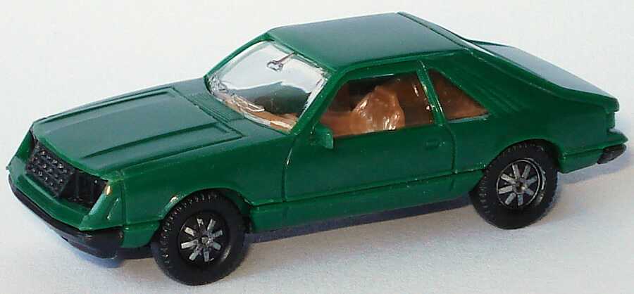 Foto 1:87 Ford Mustang III grün (alte Räder) herpa 2028