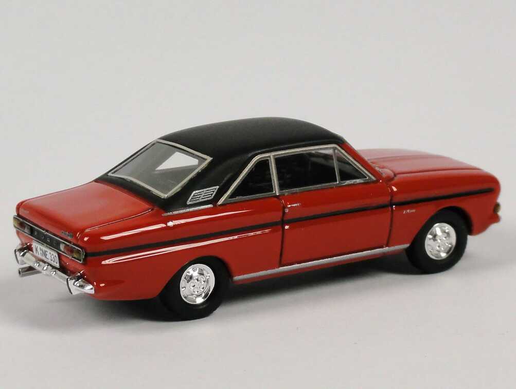 Foto 1:87 Ford Taunus 15m RS Coupé (P6) rot/schwarz NEO Scale Models 87330