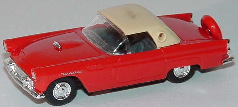 Foto 1:87 Ford Thunderbird ´56 Cabrio rot mit Hardtop Praliné 5201