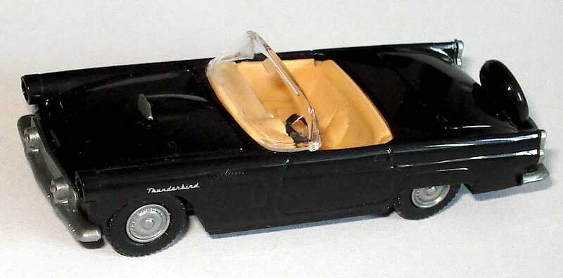 Foto 1:87 Ford Thunderbird ´56 Cabrio schwarz Praliné