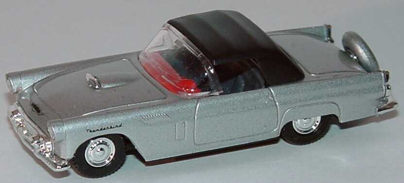 Foto 1:87 Ford Thunderbird ´56 Cabrio silber-met. mit Softtop Praliné 5205
