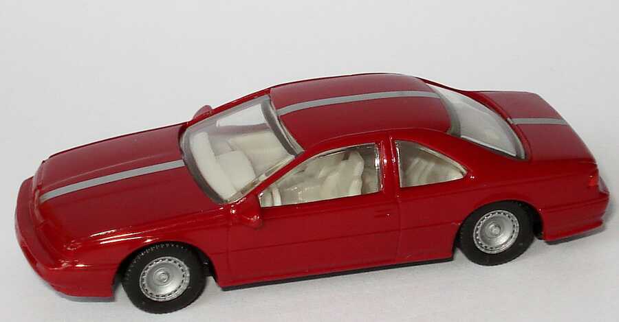 Foto 1:87 Ford Thunderbird ´89 weinrot mit silbernem Racingstreifen herpa 022033/150743