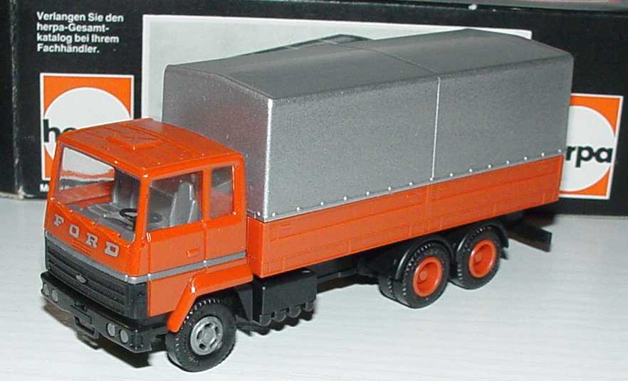 Foto 1:87 Ford Transcontinental 3a PP-Lkw rot/silber herpa 805290