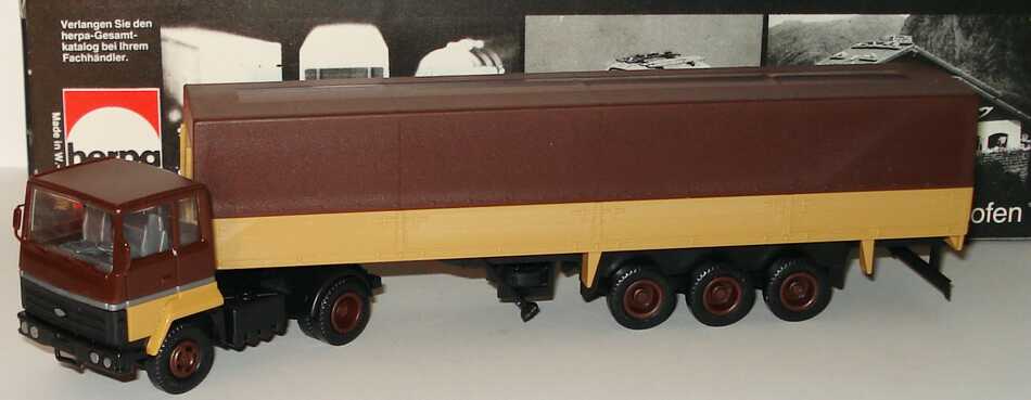 Foto 1:87 Ford Transcontinental PPSzg 2/3 braun/beige herpa 805003