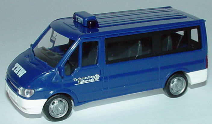 Foto 1:87 Ford Transit 2000 Bus THW Rietze 51081