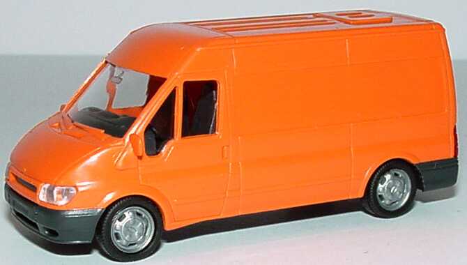 Foto 1:87 Ford Transit 2000 Kasten Mittelhochdach orange Rietze