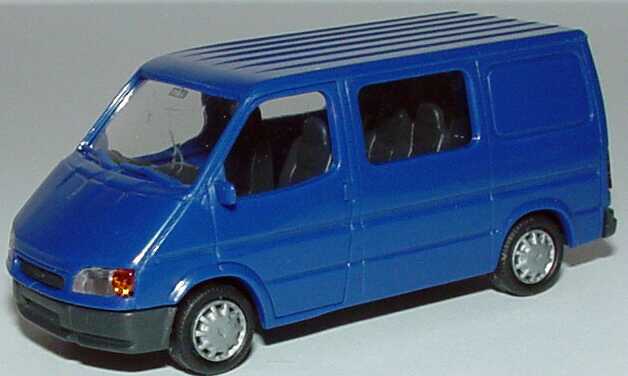 Foto 1:87 Ford Transit ´94 Bus mit Mittelfenster blau Rietze 10680