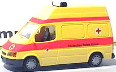 Foto 1:87 Ford Transit '94 Kasten Hochdach DRK Rietze 50700