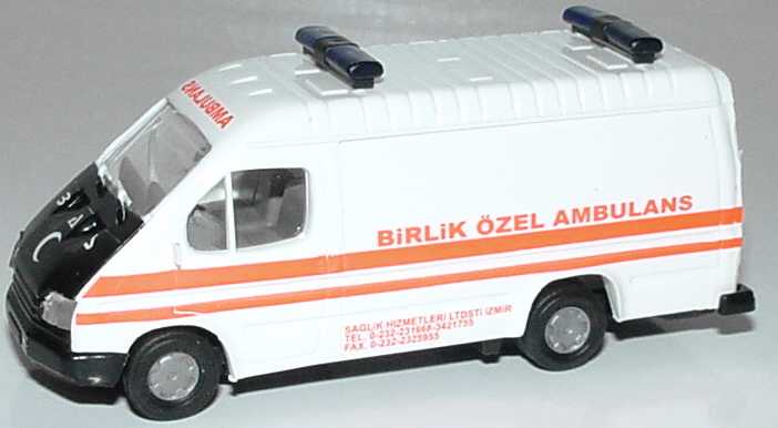 Foto 1:87 Ford Transit B Bus Ambulanz Türkei, Birlik Özel Ambulans Busch 43792