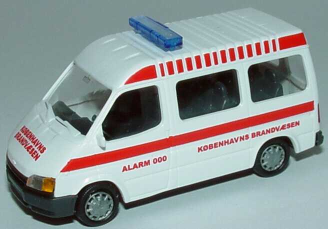Foto 1:87 Ford Transit B Bus Köbenhavns Brandvaesen (Dänemark) Rietze 50546