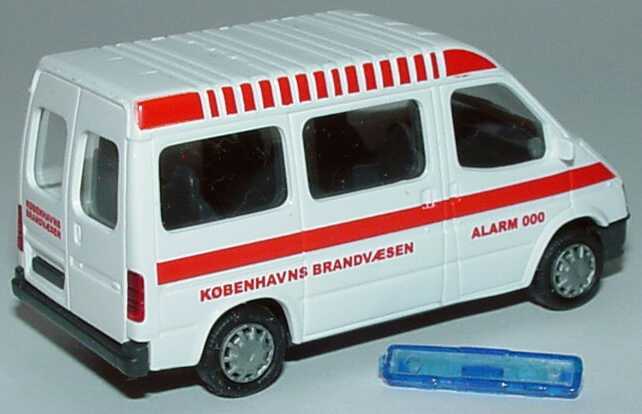Foto 1:87 Ford Transit B Bus Köbenhavns Brandvaesen (Dänemark) Rietze 50546