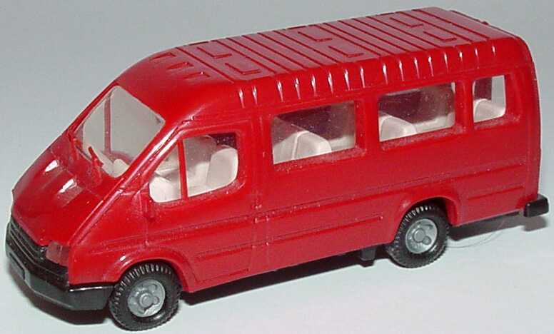 Foto 1:87 Ford Transit B Bus lang weinrot Praliné