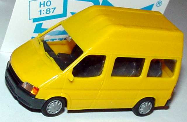 Foto 1:87 Ford Transit B Kombi Hochdach gelb Rietze 10610