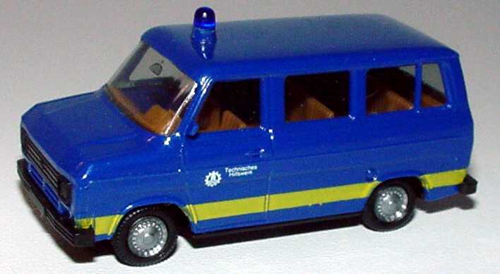 Foto 1:87 Ford Transit MK2 Bus THW (neues Design) herpa 7551