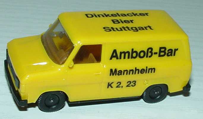 Foto 1:87 Ford Transit MK2 Kasten Dinkelacker/Amboß-Bar, Mannheim herpa