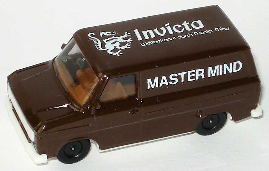 Foto 1:87 Ford Transit MK2 Kasten Invicta - Weltbekannt durch Master Mind, Chassis weiß herpa