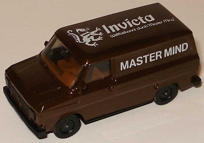 Foto 1:87 Ford Transit MK2 Kasten Invicta - Weltbekannt durch Master Mind, Chassis schwarz herpa