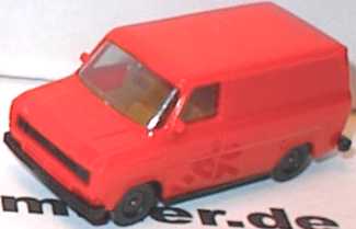 Foto 1:87 Ford Transit MK2 Kasten blaßrot herpa 4021