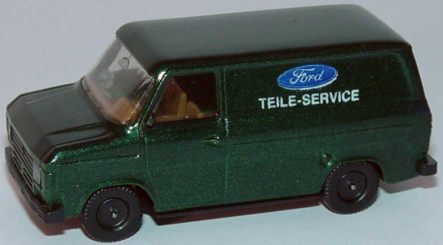 Foto 1:87 Ford Transit MK2 Kasten dunkelgrün-met. Ford Teile-Service, IA beige herpa 4030
