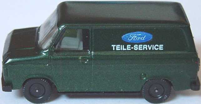 Foto 1:87 Ford Transit MK2 Kasten dunkelgrün-met. Ford Teile-Service, IA grau herpa 4030